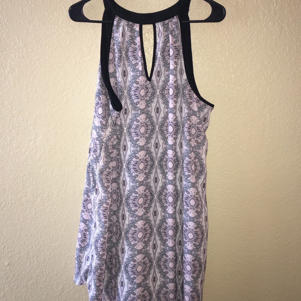 Purple and black dress